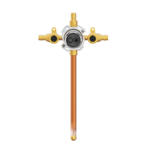 Treysta Tub & Shower Valve- Horizontal Inputs WITH Stops WITH Stub-out - Cold Expansion Pex