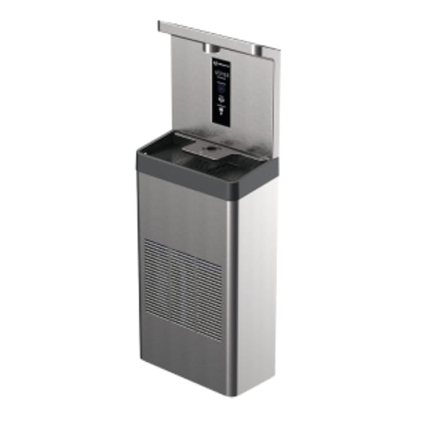 ADA Wall-Mount Indoor Touchless Stainless Steel Filtered Bottle Filler