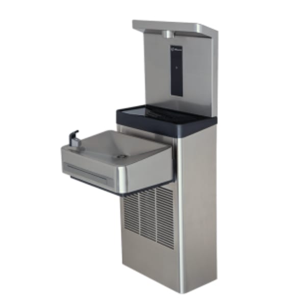 ADA Wall-Mount Indoor Stainless Steel Filtered Water Cooler With Bottle Filler