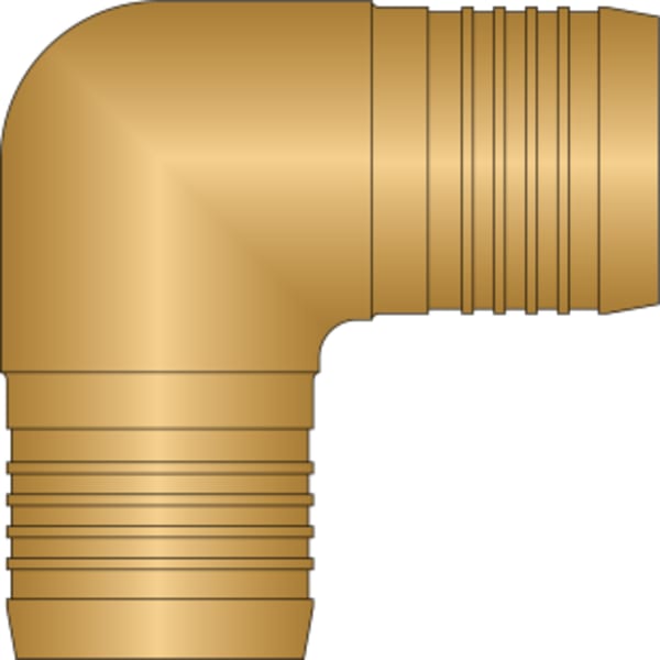 2" PEX 90° Elbow (Crimp(F1807)) - Brass