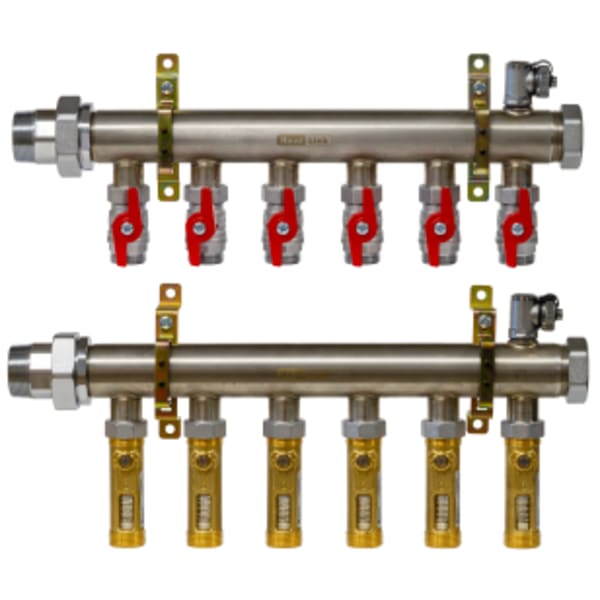 10 Loop 1-1/2" SS Manifold with Flow Meters