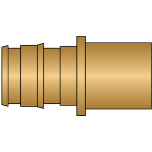 1/2" PEX Sweat Adapter (Expansion(F1960) x FTG Sweat) - Brass