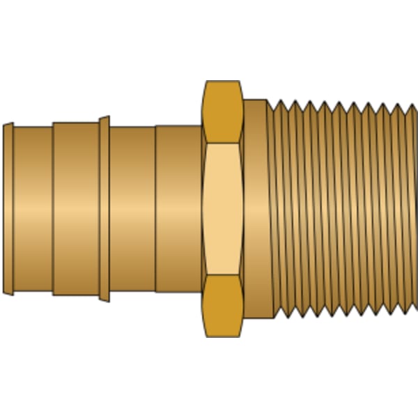 1" PEX Male Adapter (Expansion(F1960) x MIP) - Brass
