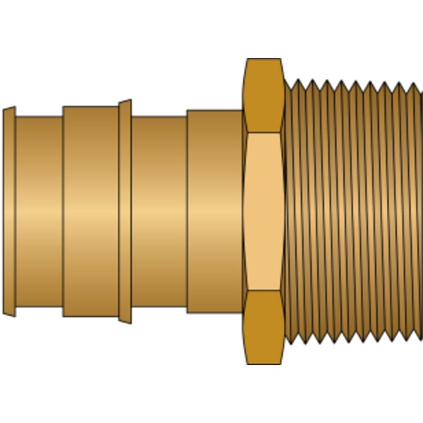 1-1/4" PEX Male Adapter (Expansion(F1960) x MIP) - Brass