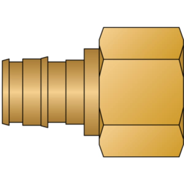 1/2" PEX Female Adapter (Expansion(F1960) x FIP) - Brass