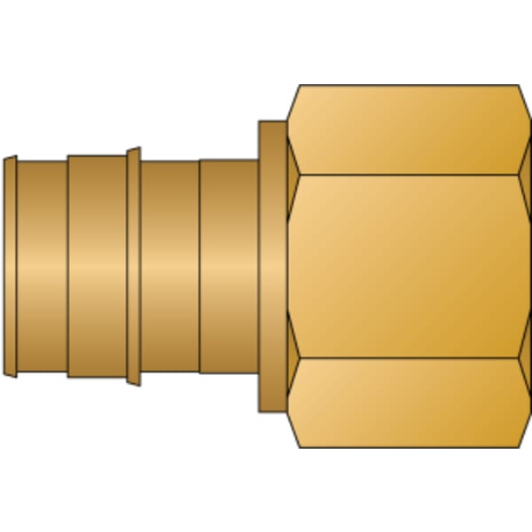 1" PEX Female Adapter (Expansion(F1960) x FIP) - Brass