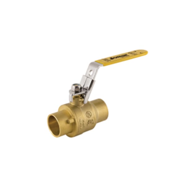1/2" Sweat - Full Port, 2 Piece, Solder Connection, 600 WOG, with Latch Lock Handle