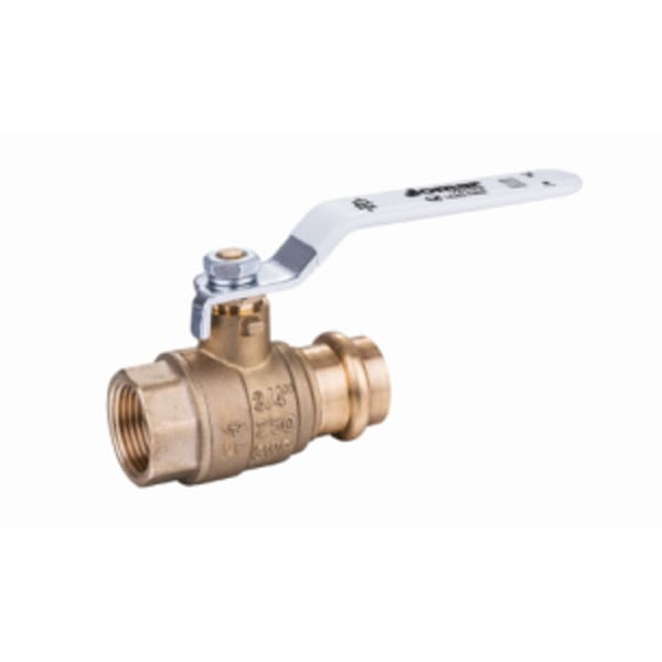 1/2" Press x FIP - Full Port, 2 Piece, Press x FIP Connection, 250 WOG