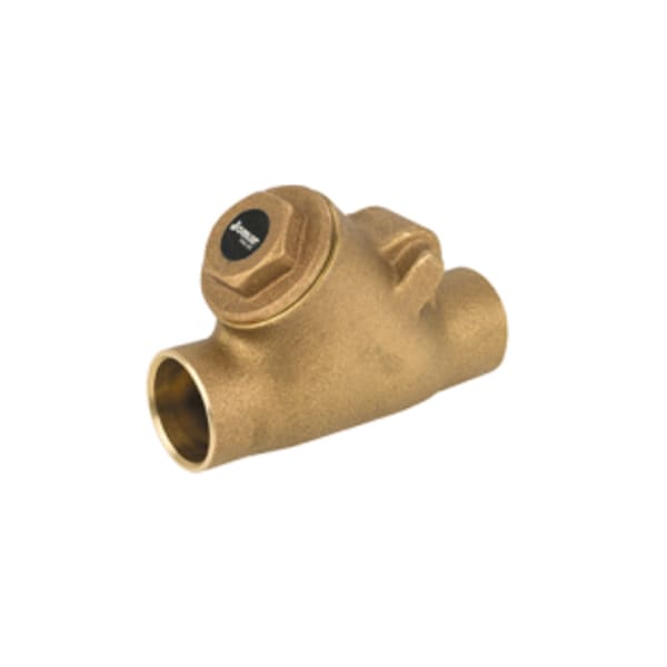 3/4" Solder - Bronze Y-Patter Swing Check Valve, Solder Connection, Class 150, 300 WOG