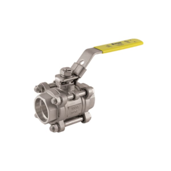 3/4" Socket Weld - Full Port, 3 Piece 4 Bolt, Swing Out Body, Socket Weld Connection, 1000 WOG, Stainless Steel Ball and Stem