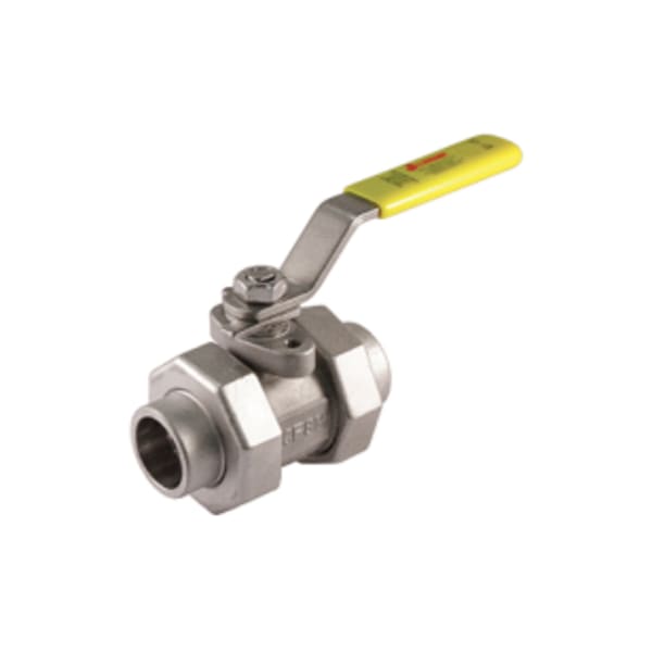 1-1/4" Socket Weld - Full Port, 5 Piece, Double Union End, Socket Weld Connection, 3000 WOG