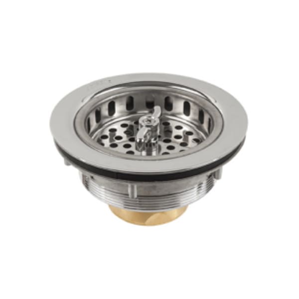 Chrome Plated Brass or 300 Grade Brushed Stainless Steel Sink Strainer