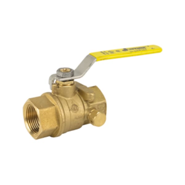 3/4" FIP - Full Port, 2 Piece, Threaded Connection, 600 WOG with Side Tap