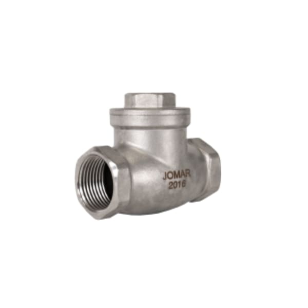 1/2" FIP - Stainless Steel Swing Check Valve, Threaded Connection, 200 WOG