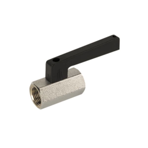 1/2" FIP - Standard Port, 1 Piece, Threaded Connection, Mini Valve, 450 WOG, with Extended Handle