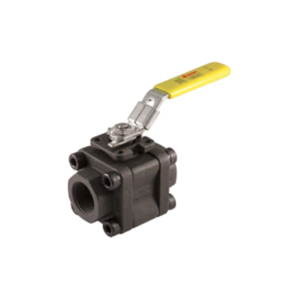 1/2" FIP - Standard Port, 3 Piece 4 Bolt Enclosed, Threaded Connection, 2000 WOG, Stainless Steel Ball and Stem