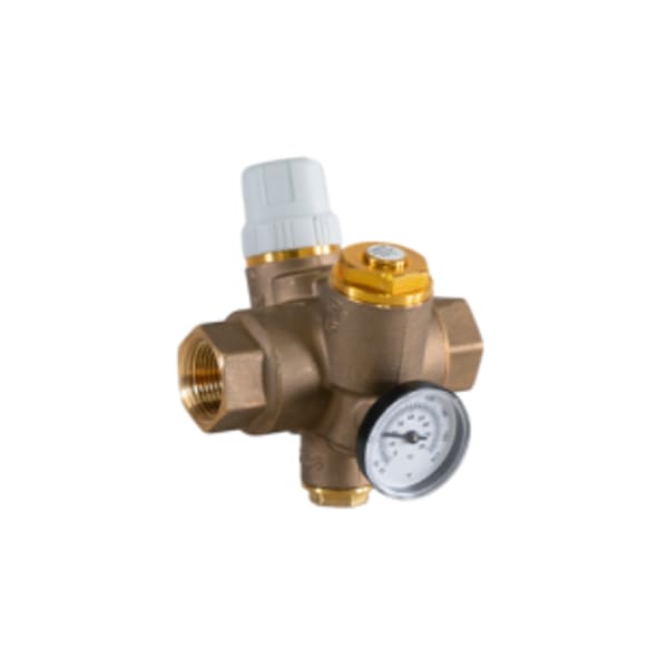 3/4" FIP - Thermostatic Balancing Valve, Variable Set Point, 150 CWP, Thermal Disinfection w/Optional Check Valve
