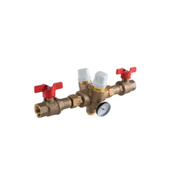 3/4" FIP - Thermostatic Balancing Valve, Variable Set Point, 150 CWP, Actuated Disinfection w/Dual Isolation
