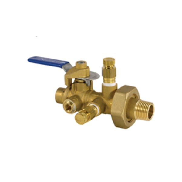 1-1/2" Sweat - Fixed Orifice, Quarter Turn, Manual Balancing Valve, Memory Stop, Union, 600 WOG
