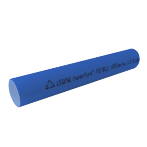 1" x 20' - , HyperPure Bimodal PE-RT Tube Stick, Blue