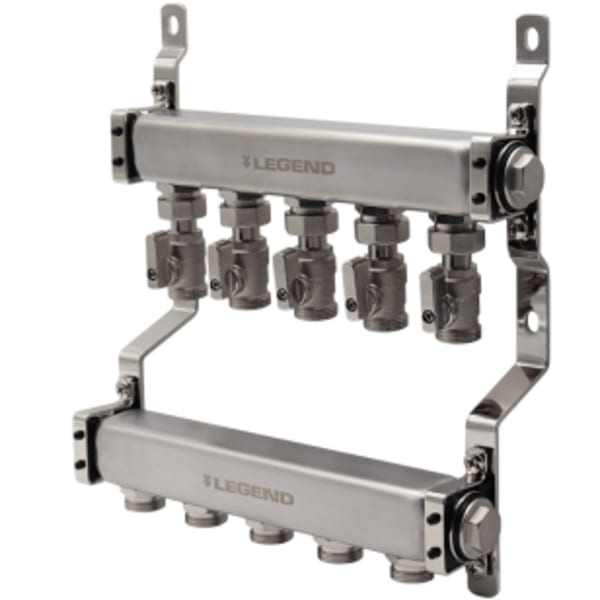 M-8300EV Economy Manifold with Supply Header Circuit Valves 3 Port, Mounting Bracket