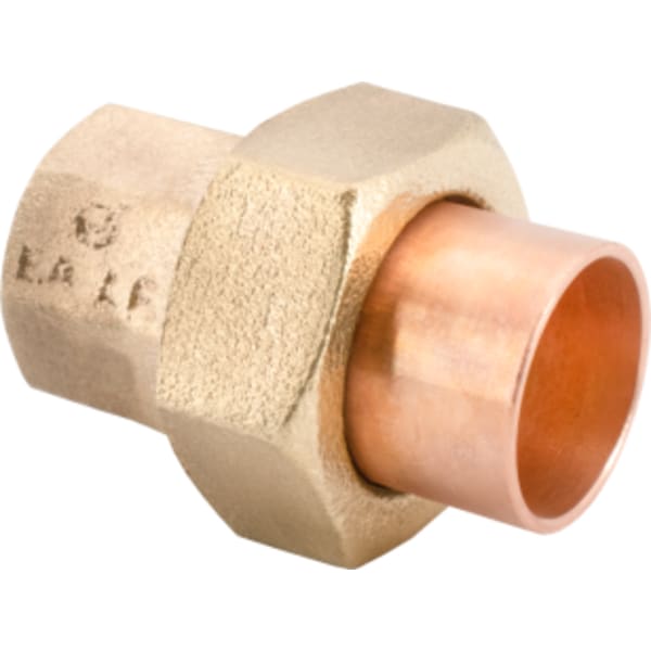 1-1/4" - Sweat x Sweat, No Lead Cast Brass by Copper Sweat x Sweat Large-Pattern Union