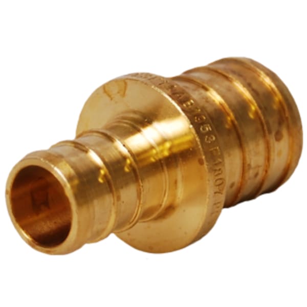 3/4" x 1/2" PEX Reducing Coupling (Crimp(F1807)) - Brass