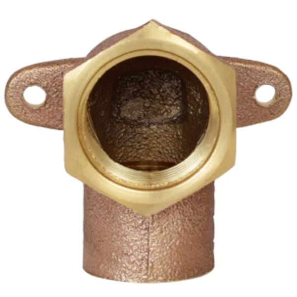 1/2" x 3/8" - Sweat x FIP, No Lead Cast Brass Sweat x FNPT Drop Ear Reducing Elbow