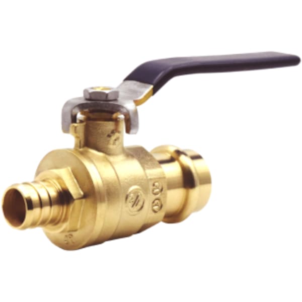 1/2" - Press x F1807, LegendPress No Lead Forged Brass Crimp/Cinch PEX Transition Ball Valve