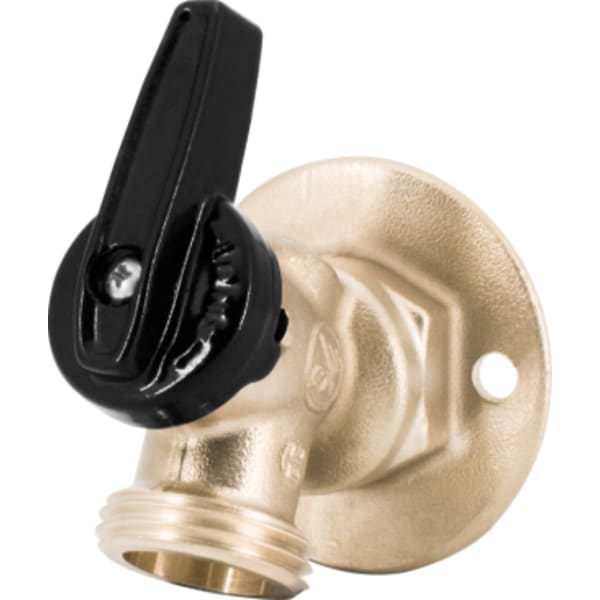 1/2" - FIP x Hose, No Lead Forged Brass 1/4-Turn Ball Valve Sillcock