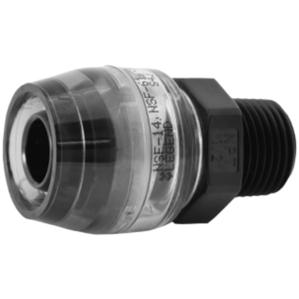 1/2" x 3/4" - Push x MIP, SmartClick PE-RT & PEX Connector MNPT Reducing Adapter