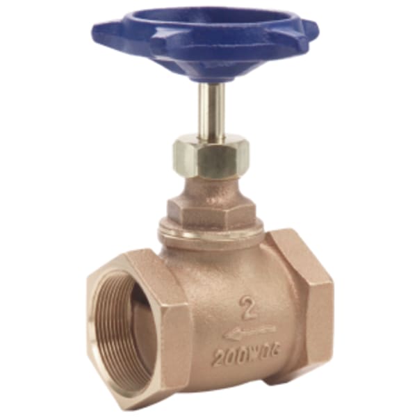 2" - FIP x FIP, No Lead Cast Bronze Rising Stem Globe Valve