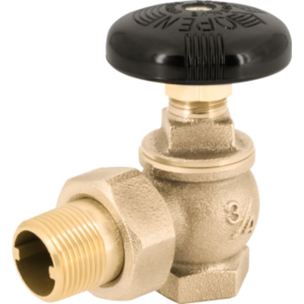 1" - FIP x MIP, Cast Bronze Steam Radiator Angle Valve