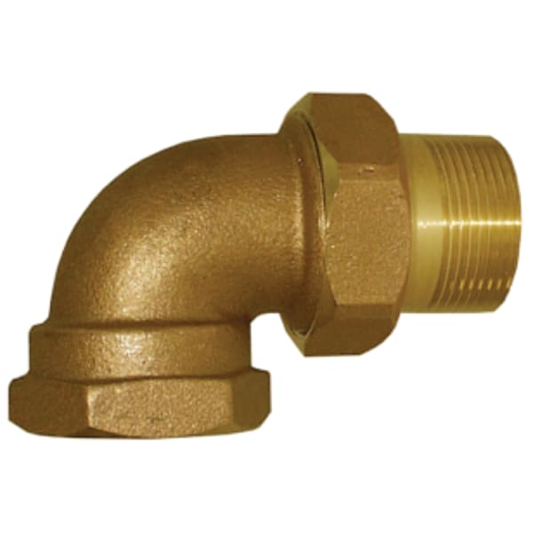 1" - MIP Union x FIP, Cast Bronze FNPT Union Elbow