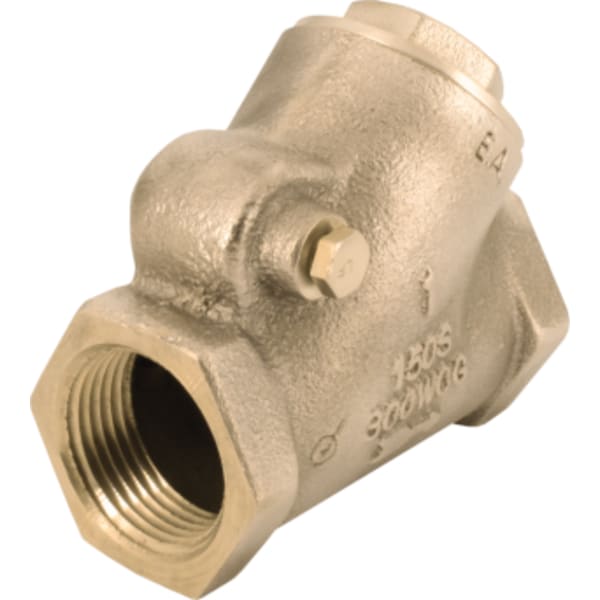 1-1/4" - FIP x FIP, Cast Bronze Y-Pattern Check Valve