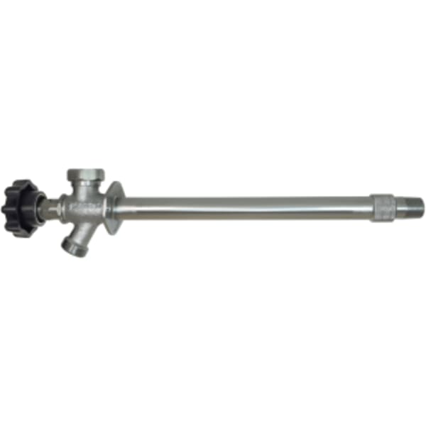 3/4" x 10" - MIP/FIP x MGHT, Forged Brass 1/4-Turn Frostfree Sillcock with Softouch Handle & Integrated Anti-Siphon Vacuum Breaker