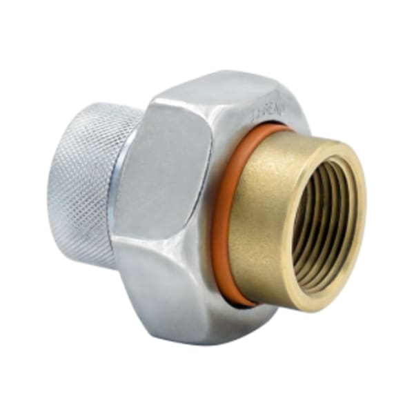3/4" - FIP x FIP, No Lead Forged Brass/Galvanized FNPT x FNPT Dielectric Union