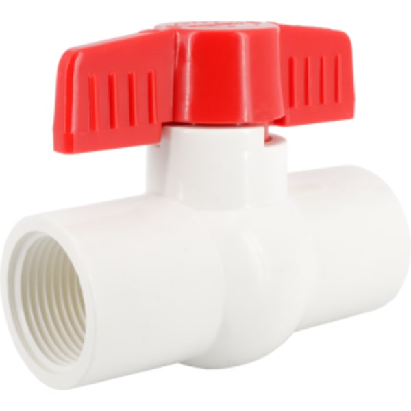 3/4" - FIP x FIP, PVC Compact-Pattern Ball Valve
