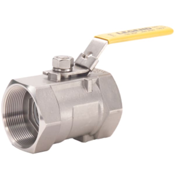 3/4" - FIP x FIP, 316 Stainless Steel One-Piece Conventional Port Ball Valve with Locking Device