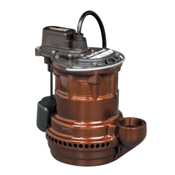 1/4 hp, Submersible Sump Pump, Cast iron, manual, 115V with 25' cord