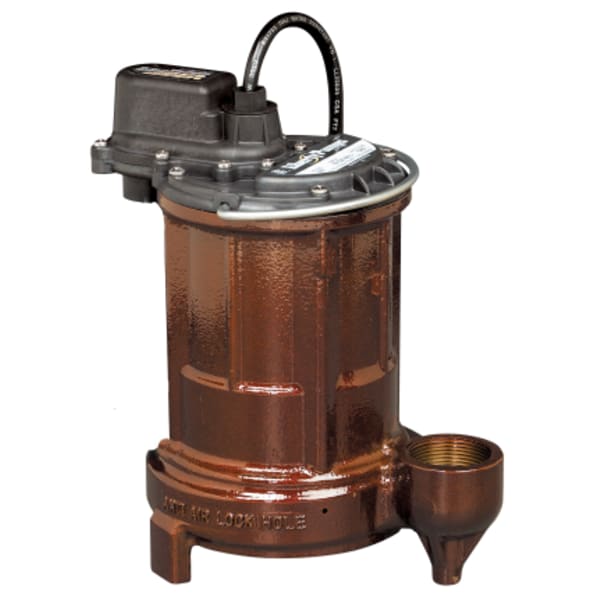 1/3 HP, Submersible Effluent Sump Pump, 1 PH, 115V, 35' Cord, 1-1/2" Discharge, Manual