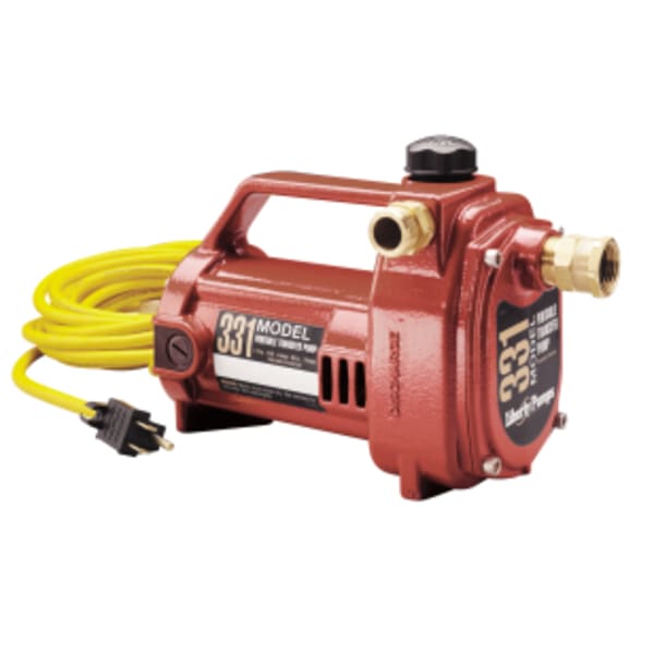 1/2 hp, Portable Water Transfer Pump, 115V, garden hose connect