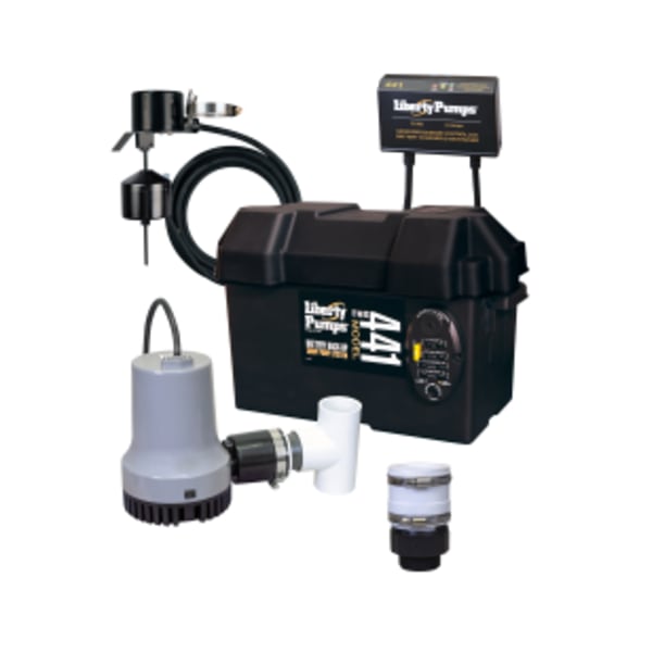 Battery back-up sump pump