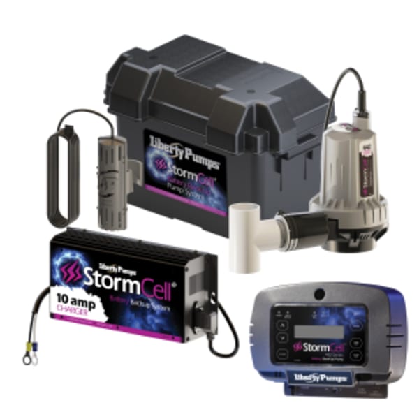 StormCell® 442 Back-up pump system, 10A charger