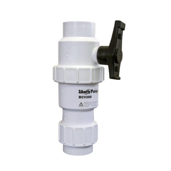 Ball / Check valve, 2" HD, PVC with union