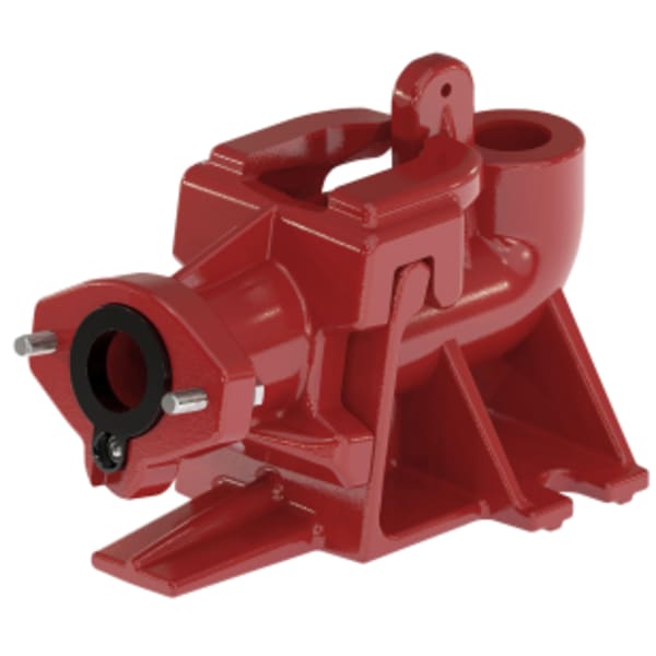 Guide rail base, cast iron w/ integral ball check valve - fits LSG-Series Pumps