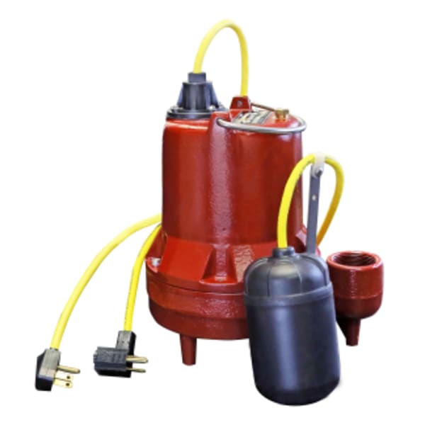 4/10 HP, Submersible High Temp Sump Pump, 1 PH, 115V, 10' Cord, 1-1/2" Discharge, Auto