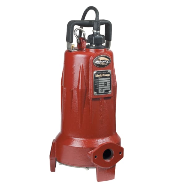 2 HP, Grinder Pump, 3 PH, 208/230V, 25' Cord, 1-1/4" Discharge, Manual