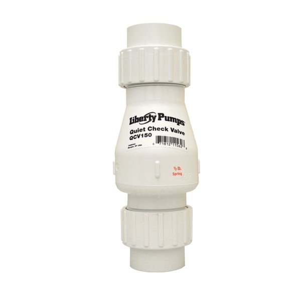 Check Valve, 1-1/2" (.5lb. Spring-loaded), HD, PVC