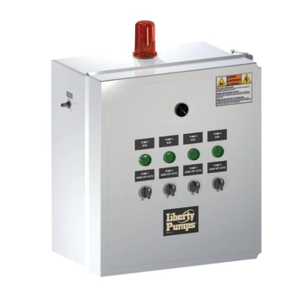 Quadplex Control Panel with 6 floats, 208/240V, 20' power cord